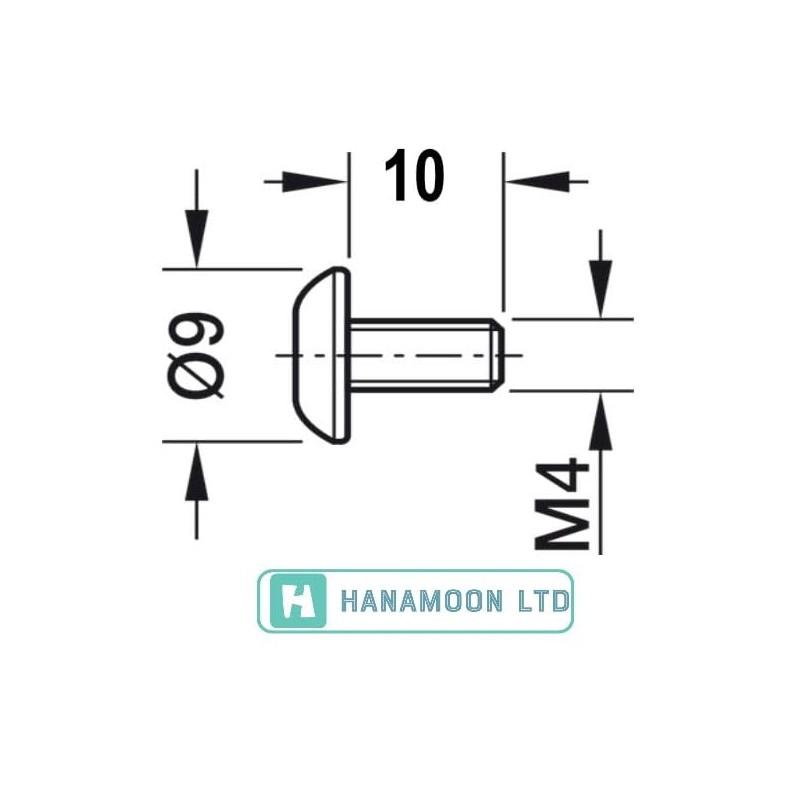 M4 x 10mm TV & Monitor Mounting Screws – Pack