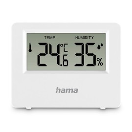Digital Thermometer and Hygrometer "Ebro" for Indoor or Outdoor Use, White