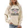 HIQUPN Grandma Sweatshirt Womens I Don't Spoil My Grandkids Graphic