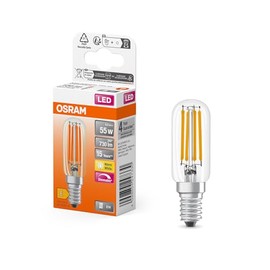 Osram LED Special Teardrop LED Lamp, Clear, Multicoloured, 6.5 W, 730 lm, 2700 K for Warm White Light, E14 Socket, 25 mm Diameter, EEK E, Dimmable, Warm White