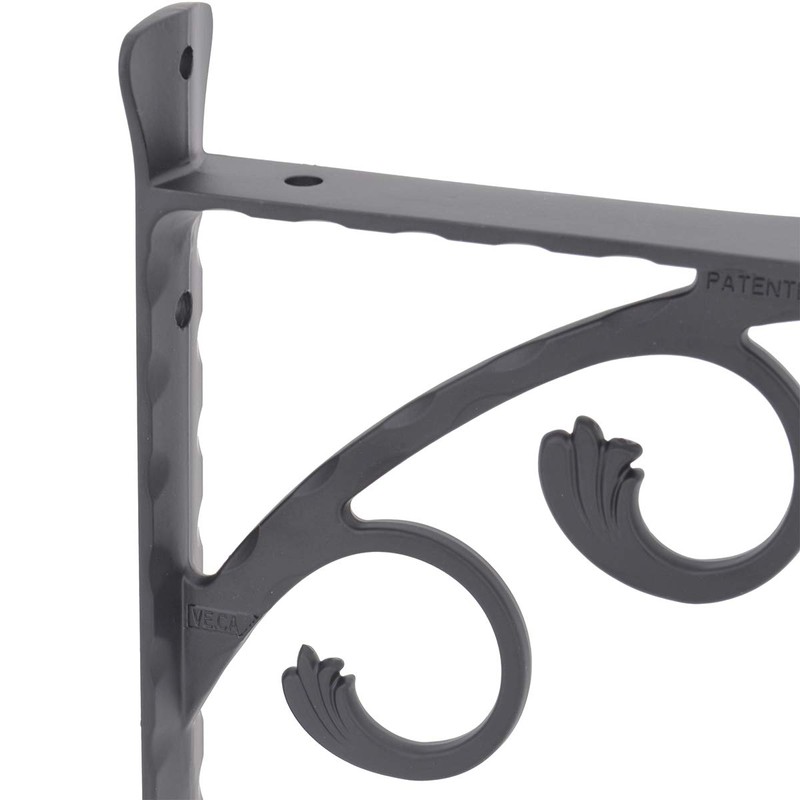 OVOV 6 Pack Decorative Shelf Brackets Wall Mounted Shelving Brackets