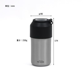 Post General Double Wall Plastic Bottle Holder (Steel Gray)