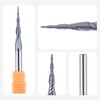 SpeTool 6mm Shank Ball Nose Router Bit, 0.25 Radius, CNC