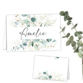Kackspecht Place Cards Name Cards Pack of 50 for Writing on Wedding Birthday Confirmation Communion Christening Celebration Name Tags for Writing Yourself Boho