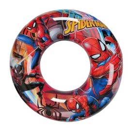 Swimming Ring Kids,Cartoon Spider Theme Pool Inflatable Ring Swimming Rubber Ring for Boy Kids, Spider Boys Kids Inflatable Pool Floating Ring Swim Ring for Summer Beach Pool Party Water Sports