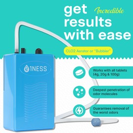 1ness Professional Premium Extra Strength Chlorine Dioxide Odor Neutralizing Kit with Aerator