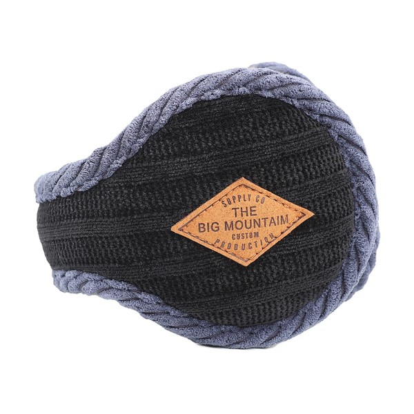 Surblue Winter Unisex Earmuffs Knit Foldable Earmers Adjustable Wrap around