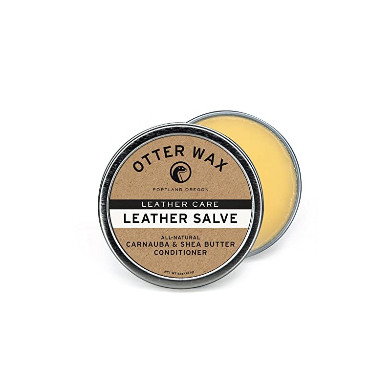 Otter Wax Leather Salve | 5oz | All-Natural Universal Conditioner
