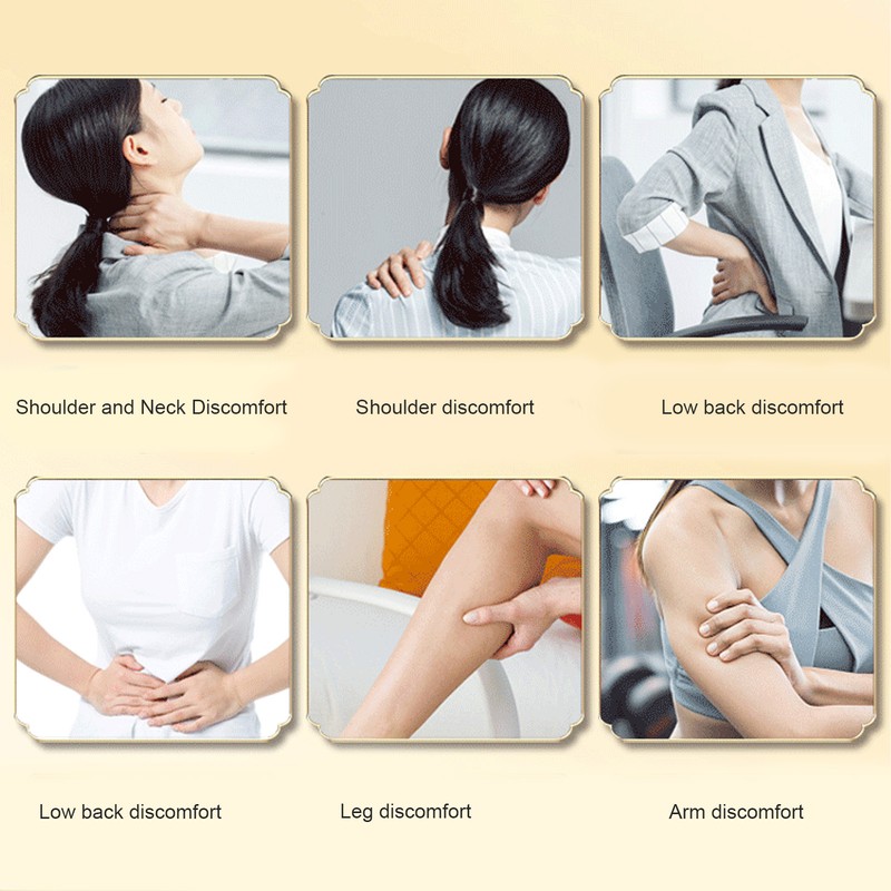 Guasha Stick Carbonized Double Row 20 Beads Lymphatic Drainage Fatigue