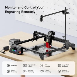 LONGER 5MP Time- Digital Camera with Precise Positioning, LightBurn Camera Kit for Laser Engravers Multi-Task Engraving, and Preview Support for LightBurn