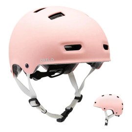 Casco Oxelo MF500 Rosa Talla L Para Patines Bicicleta y Skate