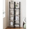 Hzuaneri Ladder Shelf, Bookshelf Bookcase, Freestanding Corner Storage Shelve with