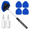 Telescopic Car Windshield Cleaner for Interior Glass – 180° Rotating