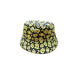 Classic Smiley Face Bucket Hat – Heavy Duty, Fun Design, Perfect for Festivals, Holidays, and Everyday Style (UK, Alpha, One Size, Black)