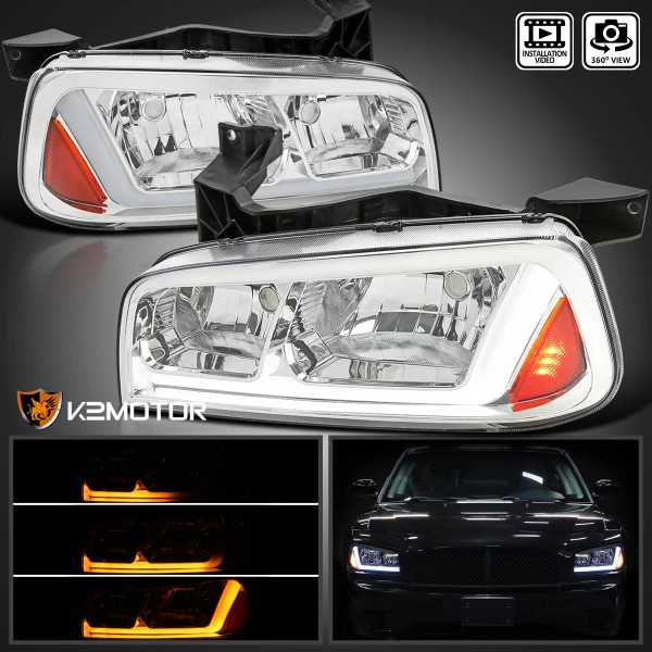 Built-In LED With Pre-Assembled Wiring Fits 2006-2010 Dodge Charger Clear