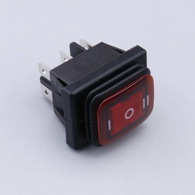 VGOL 2PCS Rocker Toggle Switch Red LED Light 3 Position