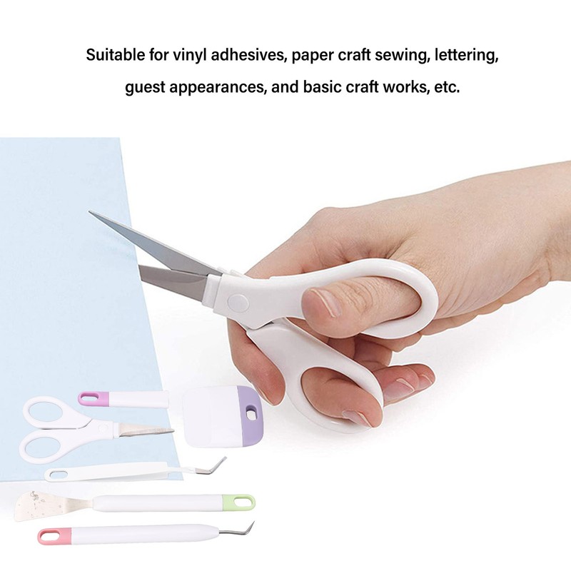 5 Pcs Vinyl Weeding Tool Set Weeder Tweezers Scraper Spatula