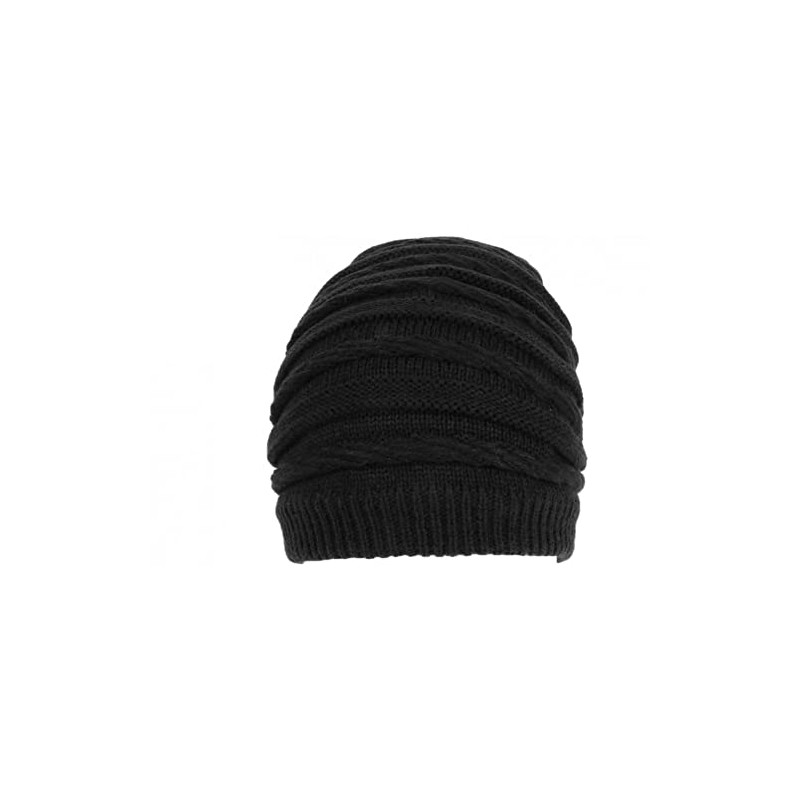 Long Hat Black Rasta Wool Fleece Lining Fashion Wack Size: