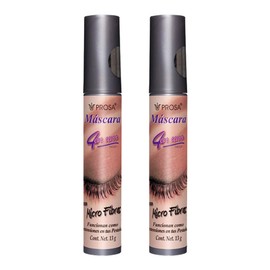 Prosa Rimel Prosa 4 en Uno Mascara Pestañas Microfibras 13g 2 Pieza