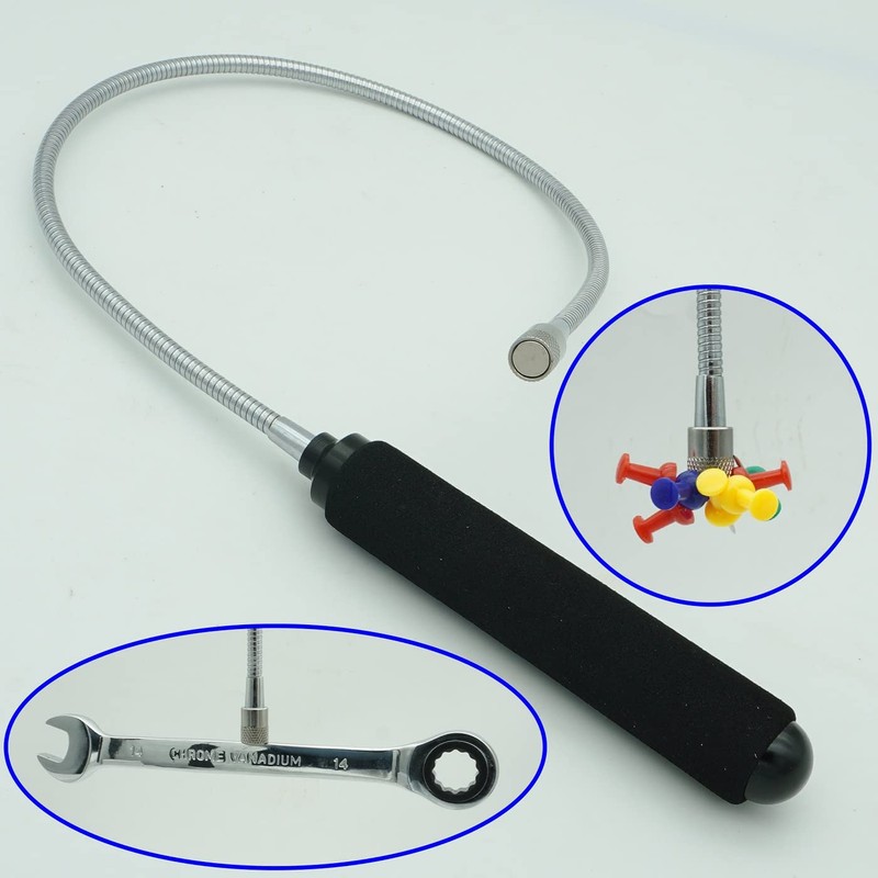 VASTOOLS Flexible Magnetic Pickup Tool Set, 2LB & 5LB, 25"