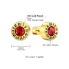 Birthstone Earrings Ruby Earrings Studs Viking Earrings Gold Stud Earrings
