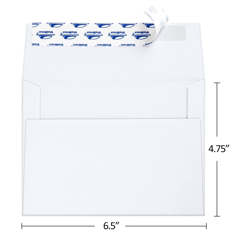 ValBox 100 Qty A6 Envelopes Self Seal 6.5 x 4.75"