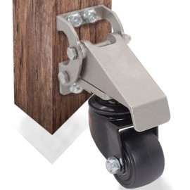 Retractable Workbench Casters Kit Heavy Duty 880lbs Capacity,Removable Lifting Casters Set of 4 Adjustable Stepdown Caster Wheels All Steel Construction Lift Casters for WorkBenches Tables, Workshops