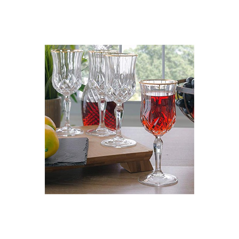 Lorren Home Trends LG6000 Wine, Gold Medium
