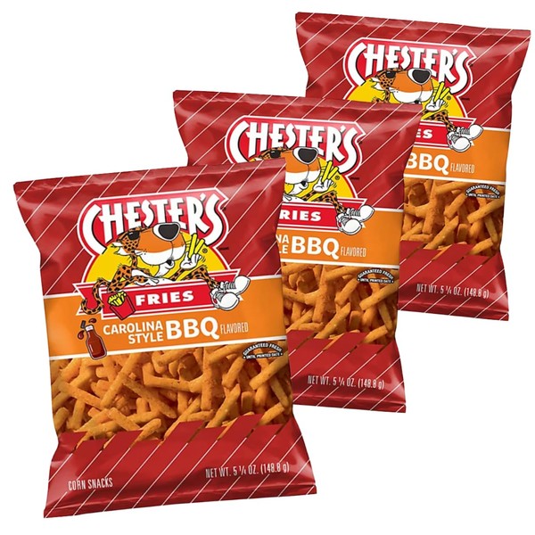 Chester Carolina Style BBQ Fries, 5.25oz (Pack of 3)