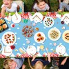 QUERICKY 4 Pack Circus Theme Tablecloths, 51x87'' Carnival Plastic Disposable