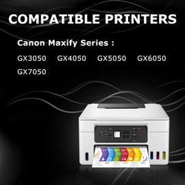 DOUBLE D GI-56 Black Ink Replacement for Canon GI-56 BK Compatible with Canon Maxify GX7050 GX6050 GX5050 GX4050 GX3050 (2BK)