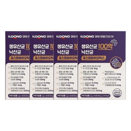 Ildong Life & Health Live Lactobacillus 10 Billion Butyric Acid Postbiotics 2g x 30 sachets 4 / JJ Mall / 일동생활건강 생유산균 100억 낙산균 포스트바이오틱스 2g x 30포 4개 / JJ몰