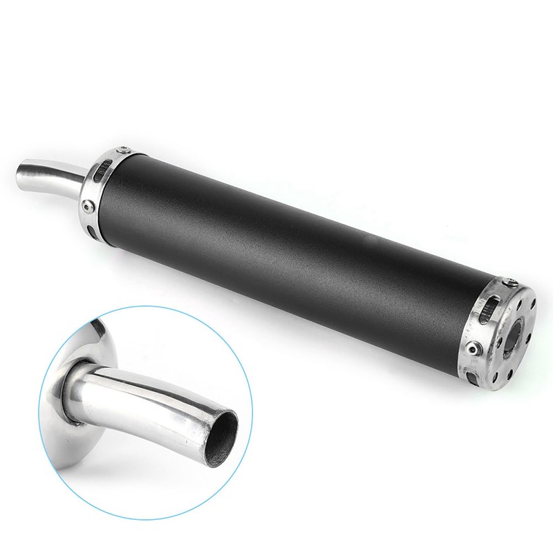 Stainless Steel Exhaust Muffler Silencer 20mm/0.8in Modified Parts for 2