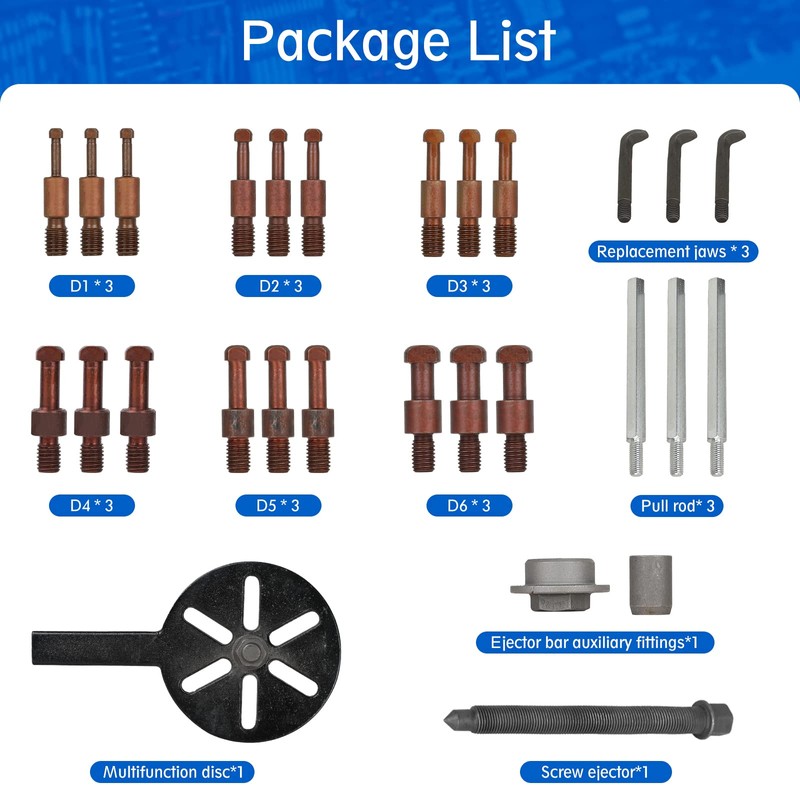 HQSSWUCH 21 in1 Bearing Puller, Bearing Puller Set, Inner Hole