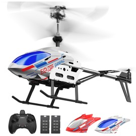 DEERC Remote Control Helicopter, 3.5 CH Altitude Hold RC Helicopters w/Gyro for Beginner, 2 Shells LED Light One Key Take Off/Landing, 2.4GHz Aircraft Indoor Flying Toy for Kids Boys Girls