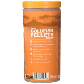 Omega One Goldfish Pellets, Sinking, 2mm Small Pellets, 8 oz