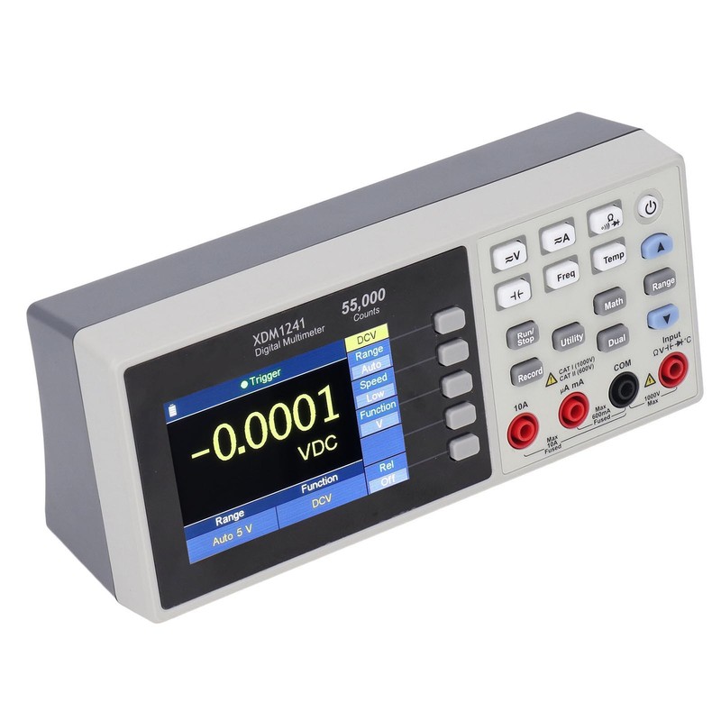 Portable Bench Multimeter Digital LCD Display Data Logging 55000 Count