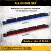ELEAD 2PCS Magnetic Slidable Drill Bit Holder, 80 Holes Bit