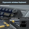 AULA AULA F75 75% Wireless Mechanical Keyboard,Gasket Hot Swappable Custom
