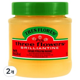 Three Flowers Tre Flores Brilliant Solid Pomade Hair Wax, 2 pieces, 99g / 쓰리플라워즈 트레 플로레스 브릴리언틴 솔리드 포마드 헤어왁스, 2개, 99g