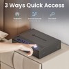 Grimtron 8.2 lb Heavy-Duty Biometric Gun Safe for Handgun –