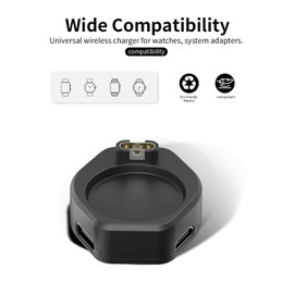 (1 Pack) Charging Dock for Garmin fēnix 8 / fēnix 7 Smartwatch,toergy Compact and Portable,Stable Magnetic Type-C Charger Adapter(separate base)