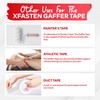 XFasten White Gaffers Tape 2 Inch x 30 Yards, Residue-Free