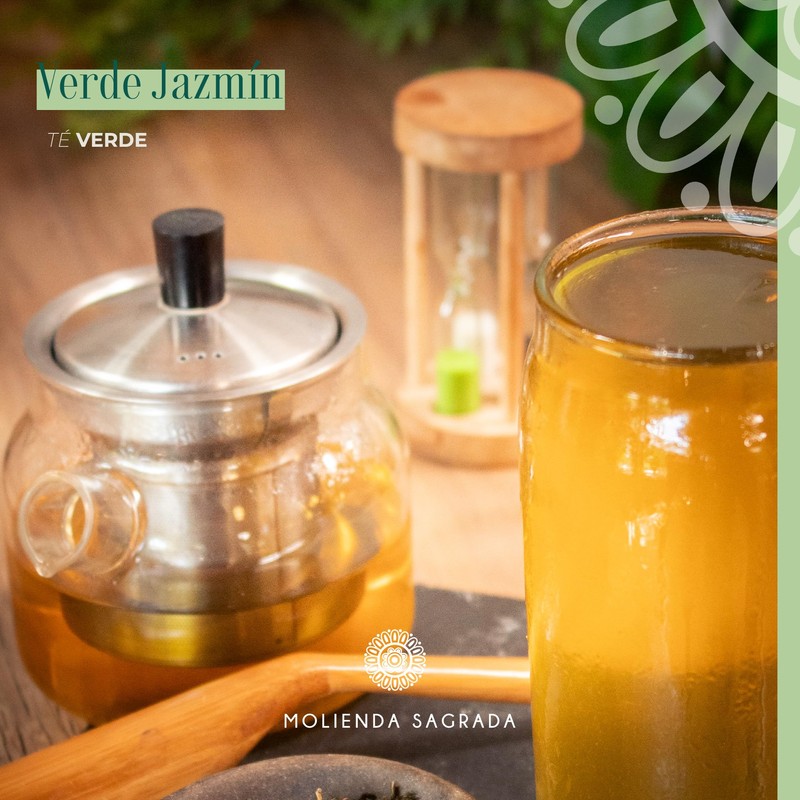 Molienda Sagrada, Té Verde Jazmín, Infusión de Te verde en