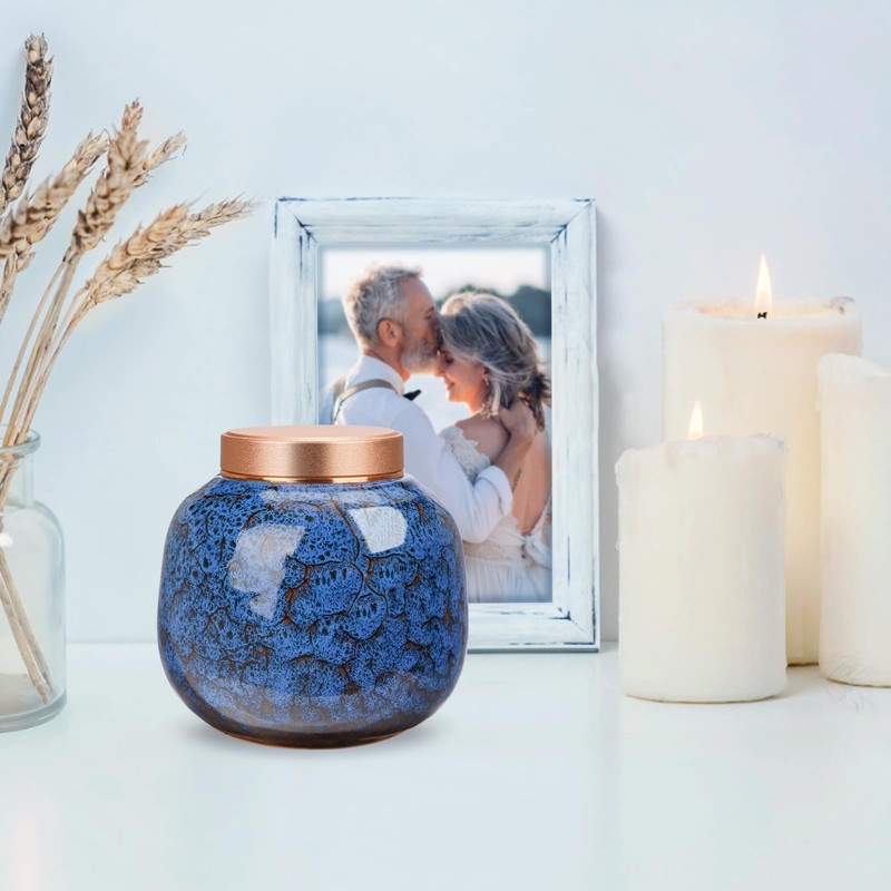Dletay Small Urns for Human Ashes Keepsake Ceramic Mini Cremation