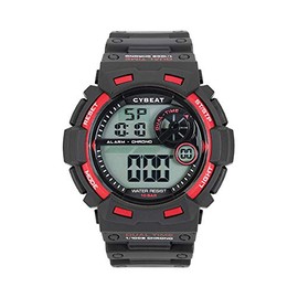 J-Axis ACY14-BK Men's Sports Watch, 10 ATM Waterproof Digital Watch, Black, Dial Color - Grey, 10 ATM water resistant digital watch series. This is a highly cost-effective digital watch with stopwatch
