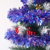 DIYASY RoyalBlue Christmas Chunky Tinsel Garland for Christmas Tree Decorations