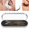 Eyelash Extension Tweezers Set Professional Stainless Steel Durable Lash Tweezers