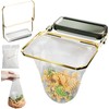 Rotatable Kitchen Sink Strainer with 100 Pcs Filter Mesh Bags,Waste
