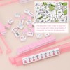Mahjong Racks with Pushers 4PCS Set Majiang Tile Holder Acrylic